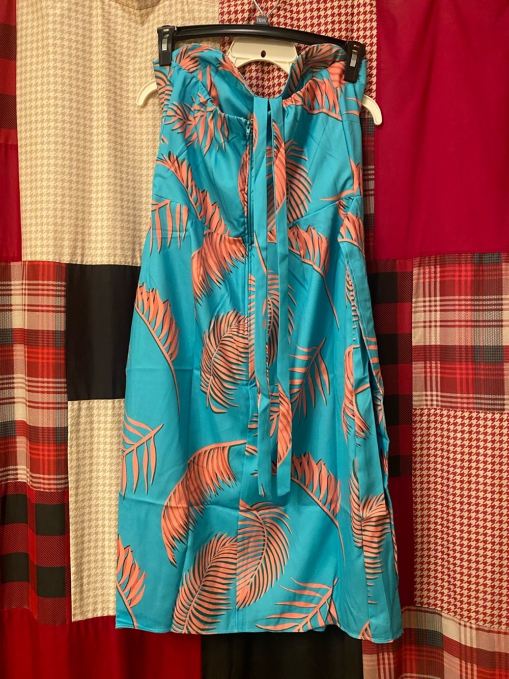 NWT pinup couture Serena wiggle dress - palm print - Picture 3 of 4